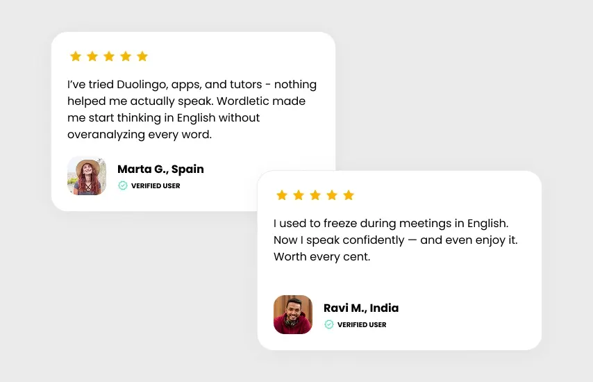 Verified Wordletic user testimonials